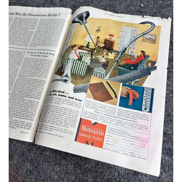 The Saturday Evening Post Magazine March 13 1948 Albert Staehle - Picture 5 of 9